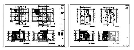 2层独立别墅建筑CAD图纸 - 3