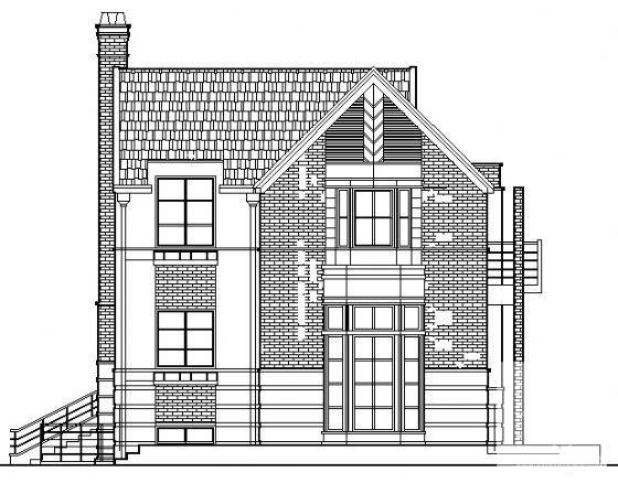 2层独立别墅建筑CAD图纸 - 4