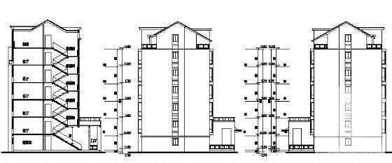 5层住宅楼建筑设计CAD图纸 - 4