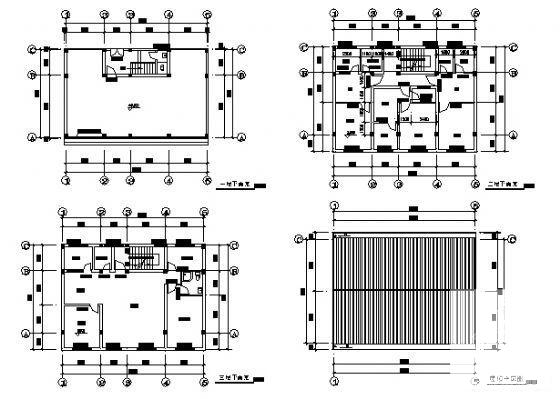 新农村3层住宅楼建筑CAD图纸 - 1