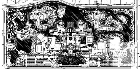 温泉酒店度假中心规划建筑CAD图纸 - 1