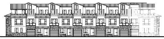 3层住宅楼搂群建筑CAD图纸（6组住宅楼） - 4