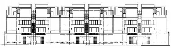 名院设计叠院砌体结构4层HOUSE联排别墅建筑施工CAD图纸 - 3