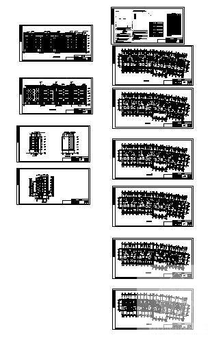 动迁小区多层住宅楼建筑设计CAD图纸 - 1