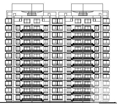 11层小高层住宅楼建筑设计CAD图纸 - 2
