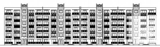 科学研究院6层住宅楼建筑施工CAD图纸（标注详细） - 2