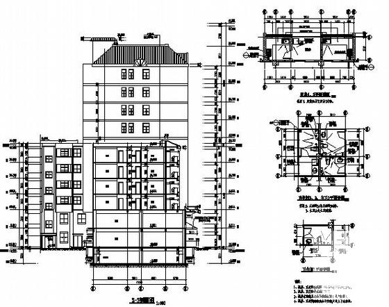 10层商住楼建筑施工CAD图纸 - 2