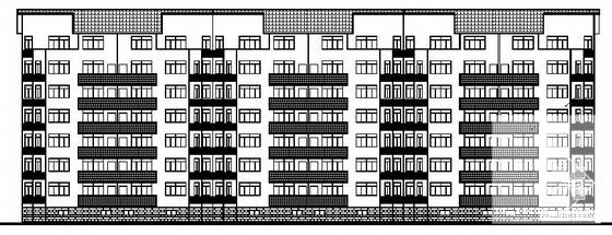 7层砖混结构住宅楼建筑施工CAD图纸（英红瓦坡屋顶） - 4