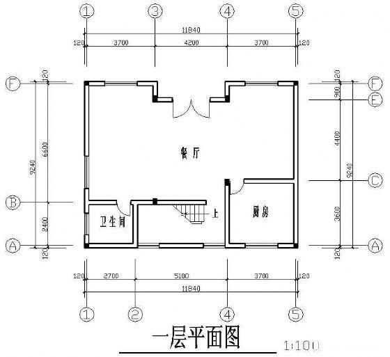 农村2层别墅建筑方设计CAD图纸 - 3