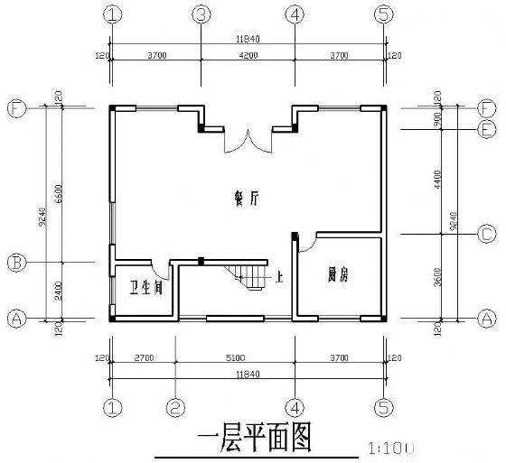 农村2层别墅建筑方设计CAD图纸 - 3