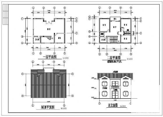 农村2层别墅建筑方设计CAD图纸 - 4