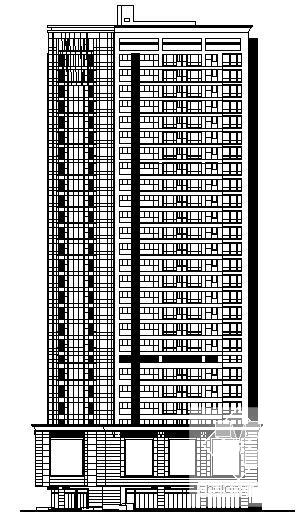 26层住宅楼建筑CAD施工图纸 - 1
