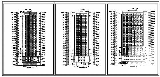 26层住宅楼建筑CAD施工图纸 - 3