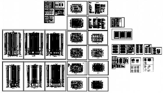 26层住宅楼建筑CAD施工图纸 - 4