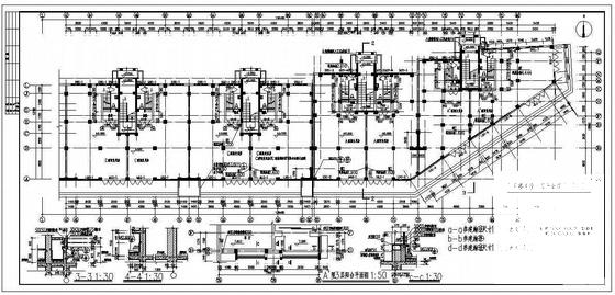 7层底商板式住宅楼建筑施工CAD图纸 - 3