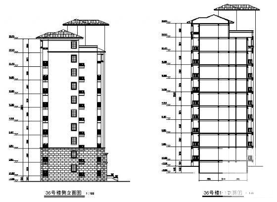 现代欧式10层层住宅楼方案设计（带地下车库） - 2