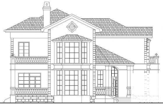 2层欧式别墅建筑CAD图纸（Y3户型） - 3