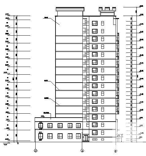 新村15层住宅楼建筑CAD施工图纸 - 1