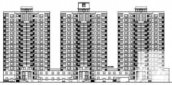新村15层住宅楼建筑CAD施工图纸 - 2