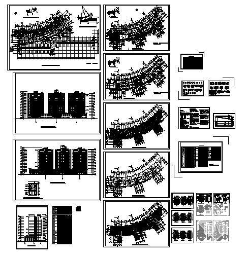 新村15层住宅楼建筑CAD施工图纸 - 3