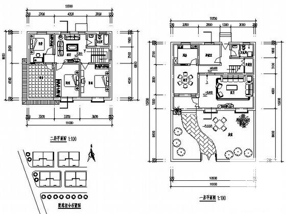 新农村住宅建筑设计CAD图纸 - 1