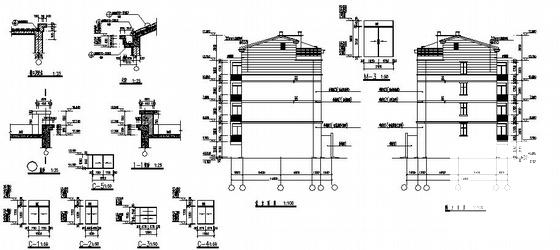 4层住宅楼建筑CAD施工图纸 - 2