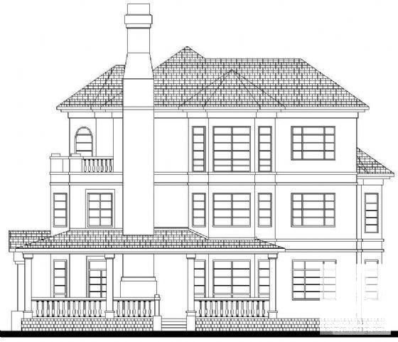 3层欧式别墅建筑CAD图纸（C1户型） - 1