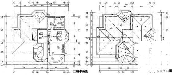 3层欧式别墅建筑CAD图纸（C1户型） - 3