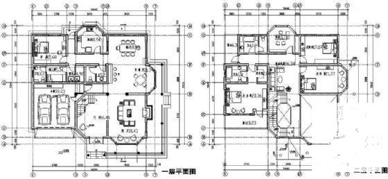 3层欧式别墅建筑CAD图纸（C1户型） - 4