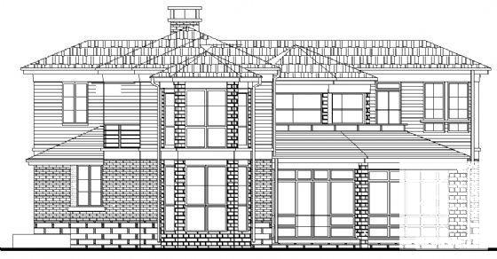 3层小型别墅建筑设计CAD图纸 - 2
