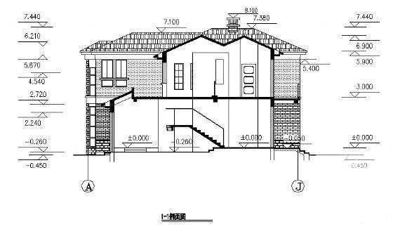 3层小型别墅建筑设计CAD图纸 - 3