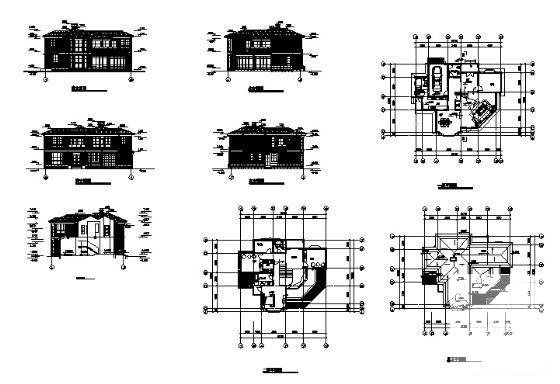 3层小型别墅建筑设计CAD图纸 - 4