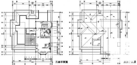 3层现代别墅建筑CAD图纸（C2户型） - 1