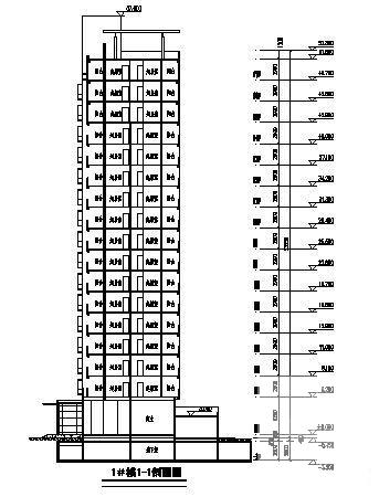 17层住宅楼建筑设计CAD图纸 - 1