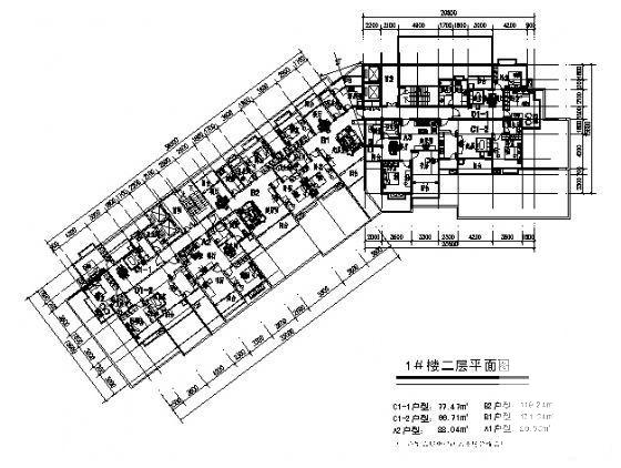 17层住宅楼建筑设计CAD图纸 - 2