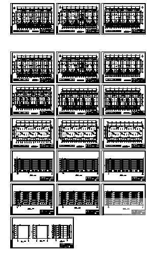 一号住宅楼建筑CAD施工图纸 - 3