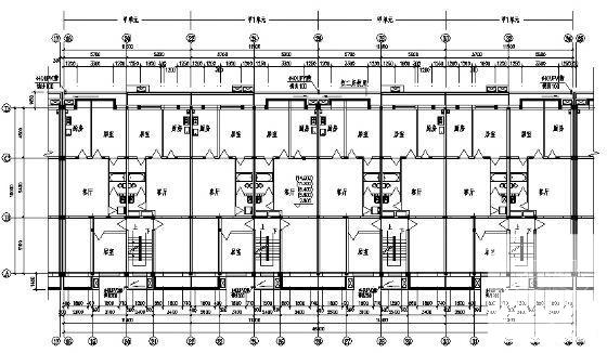 一号住宅楼建筑CAD施工图纸 - 4