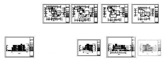 2层休闲别墅建筑设计CAD图纸 - 2