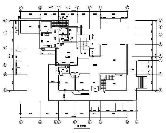 2层休闲别墅建筑设计CAD图纸 - 3