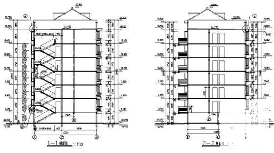 精美详细的6层住宅楼建筑CAD施工图纸 - 1