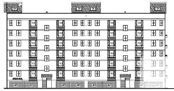 精美详细的6层住宅楼建筑CAD施工图纸 - 2