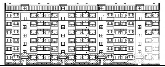 6层砌体结构底商住宅楼建筑结构电设备CAD施工图纸 - 3