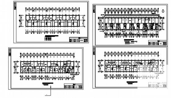 6层砌体结构底商住宅楼建筑结构电设备CAD施工图纸 - 4