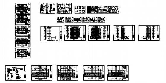 剪力墙结构14层商住楼建筑施工CAD图纸 - 2