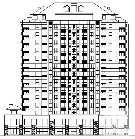 剪力墙结构14层商住楼建筑施工CAD图纸 - 4