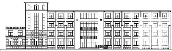 4层宿舍楼建筑CAD初设图纸 - 3