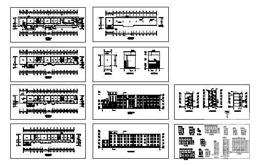 4层宿舍楼建筑CAD初设图纸 - 4
