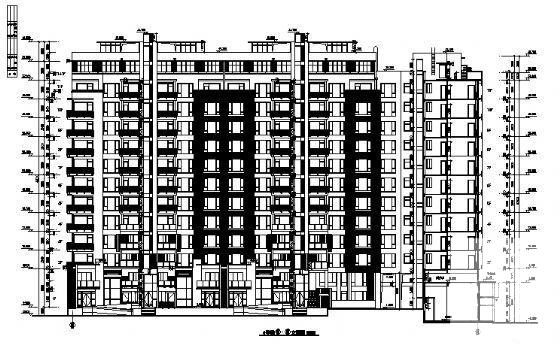 11层住宅楼建筑CAD图纸（简单大方） - 2