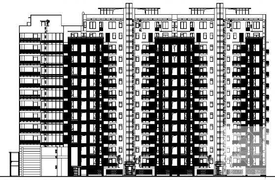 11层住宅楼建筑CAD图纸（简单大方） - 4