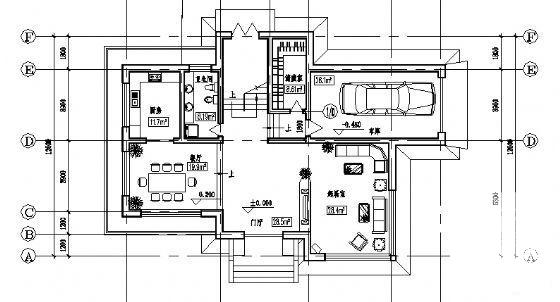2层别墅建筑设计CAD图纸 - 3